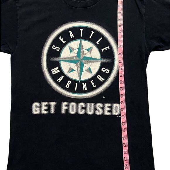 Vintage 1990s Mariners Stay Focused Shirt - Picture 3 of 5